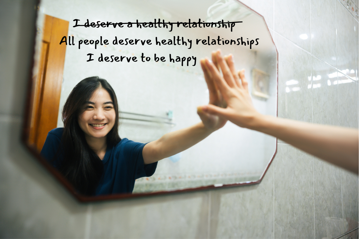  The bathroom mirror is one of my favorite places to post my affirmations 