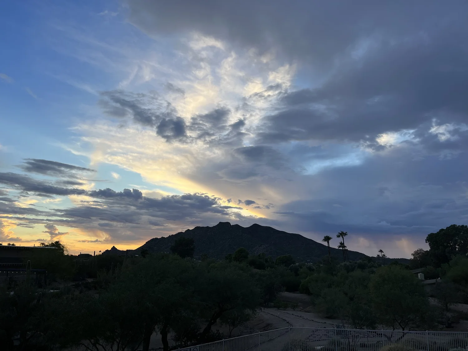 (Sunset over Black Mountain, Carefree, AZ) I was future trippin’ pretty hard when I should have been enjoying this incredible view!